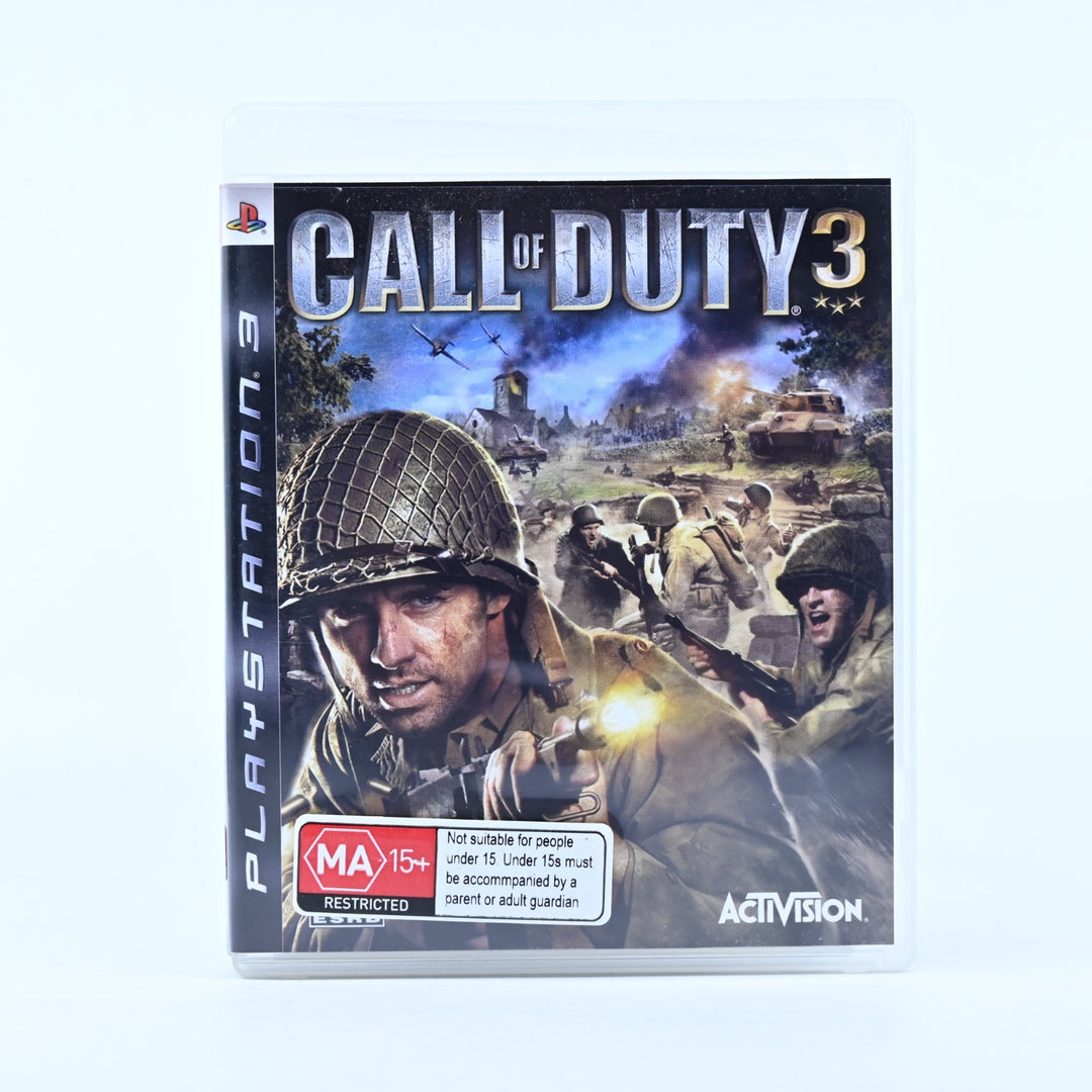 Call of Duty 3 - Sony Playstation 3 / PS3 Game + Manual