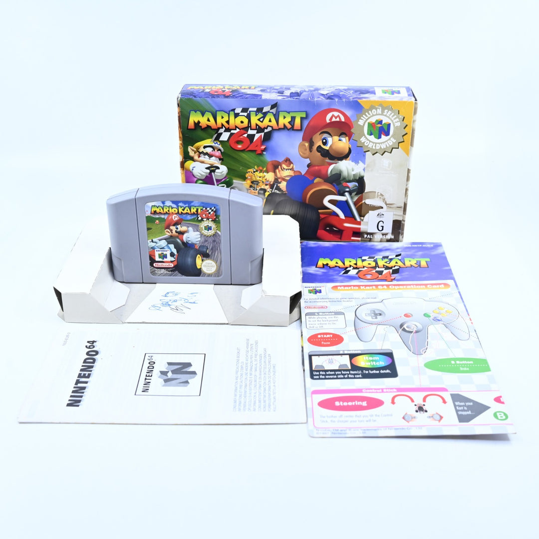 Mario Kart 64 - N64 / Nintendo 64 Boxed Game - PAL - FREE POST!