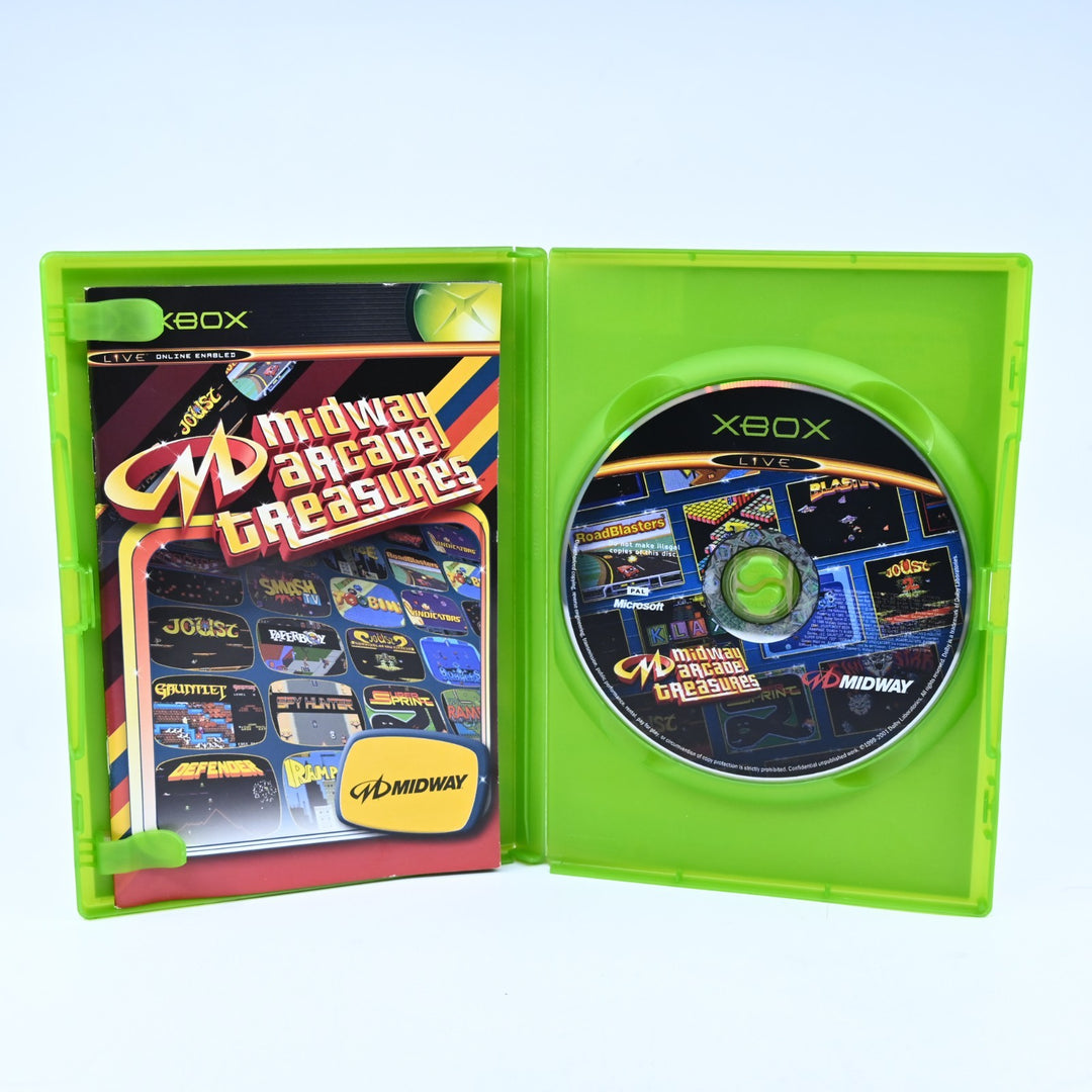 Midway Arcade Treasures - Original Xbox Game + Manual - PAL - MINT DISC!