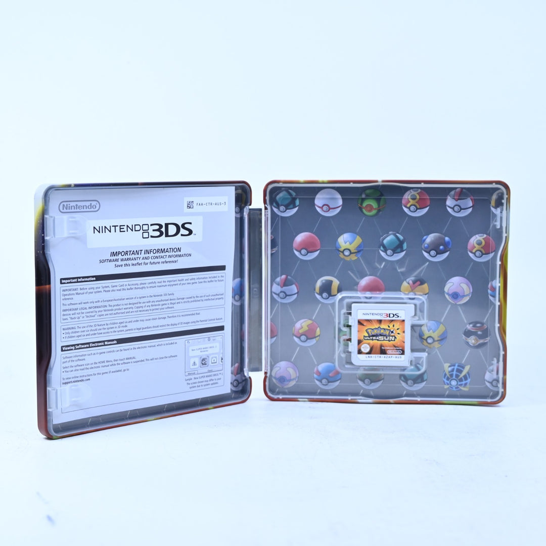 Pokemon Ultra Sun - Nintendo 3DS Game - PAL + Steelbook - FREE POST!