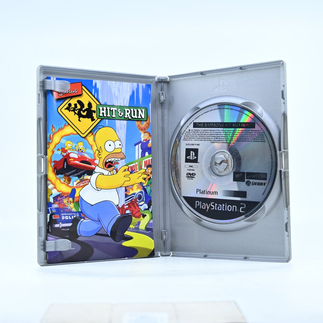 The Simpsons Hit & Run - Sony Playstation 2 / PS2 Game + Manual - PAL