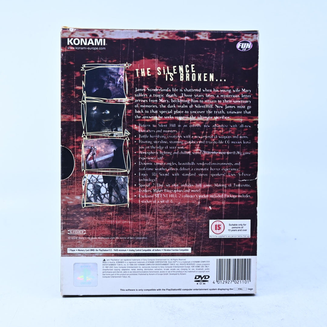 Silent Hill 2 - Sony Playstation 2 / PS2 Game + Manual - PAL - MINT DISCS!