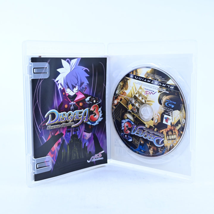 Disgaea 3: Absence of Justice - Sony Playstation 3 / PS3 Game + Manual