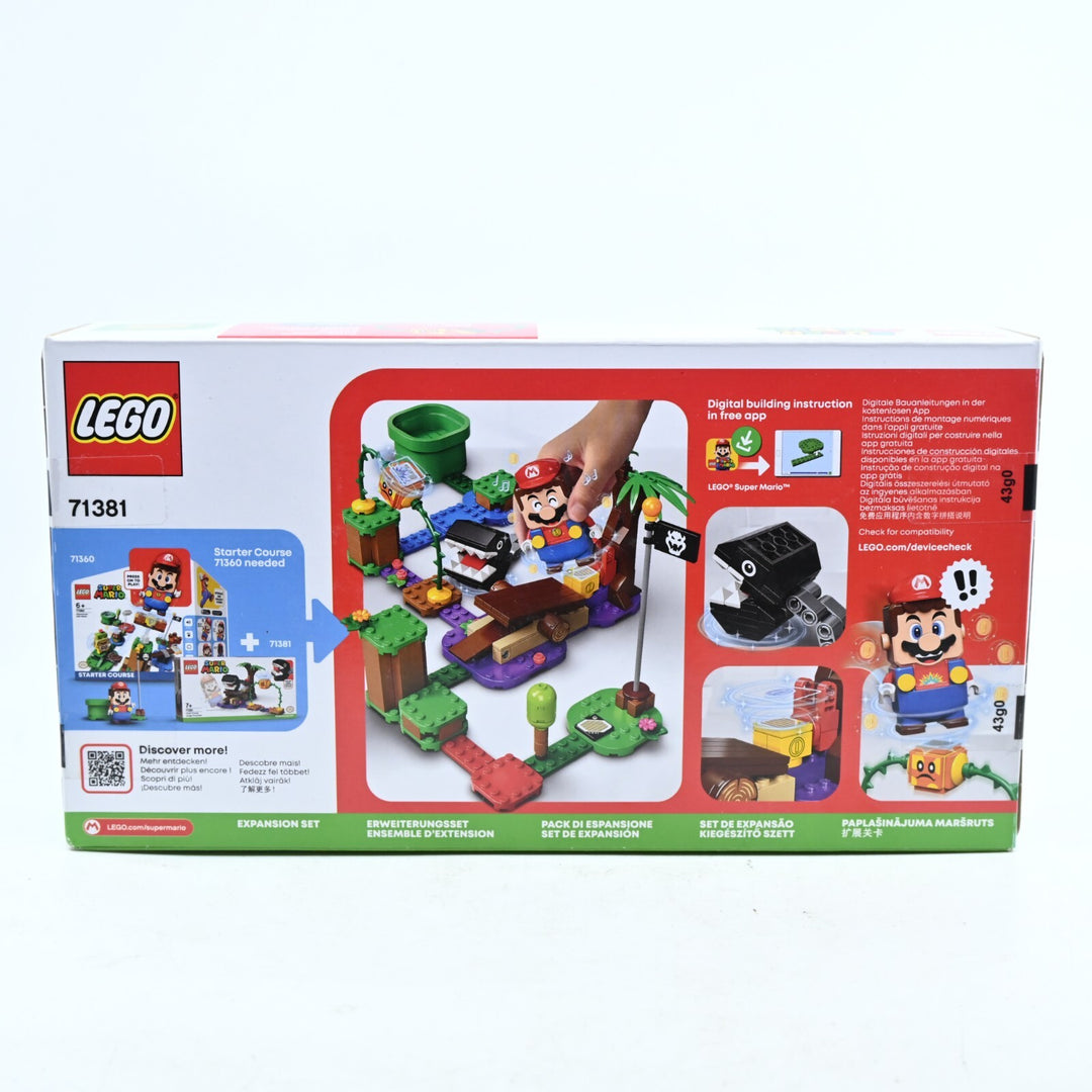 SEALED! LEGO 71381 Chain Chomp Jungle Encounter - Super Mario Expansion - Toy