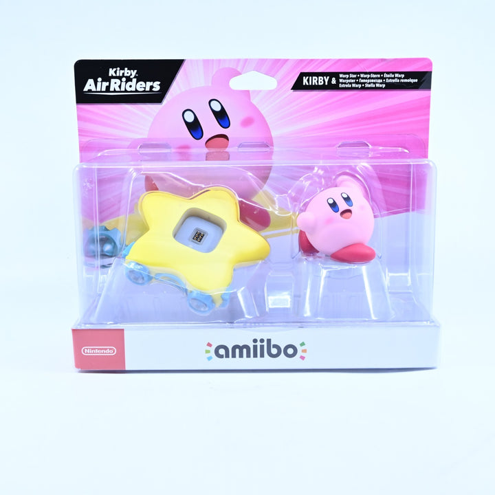 SEALED! Kirby & Warp Star Amiibo - Kirby Air Riders - Nintendo - Toy