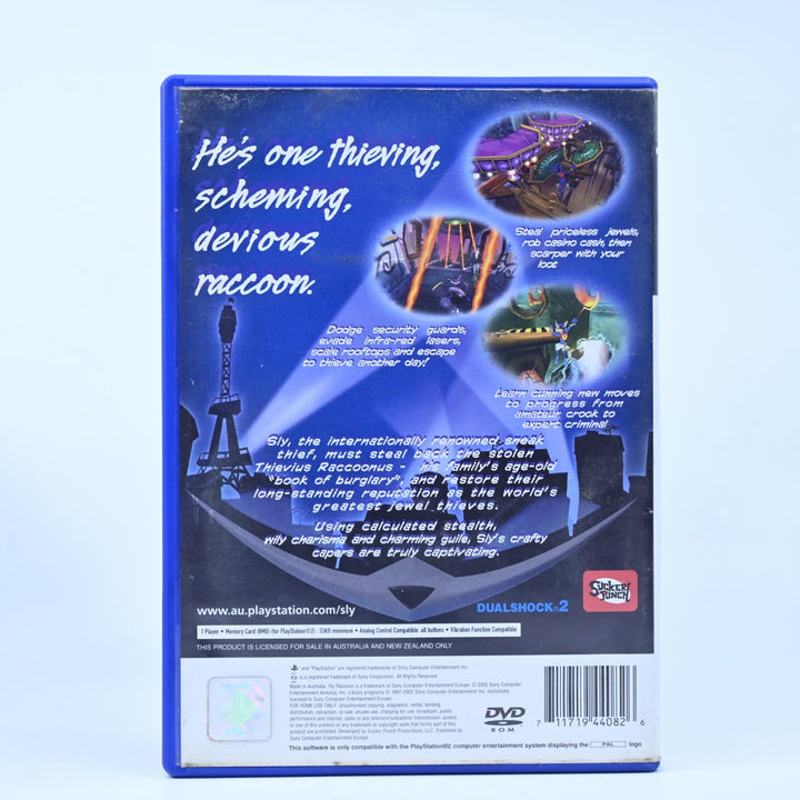 Sly Raccoon - Sony Playstation 2 / PS2 Game + Manual - PAL - FREE POST!