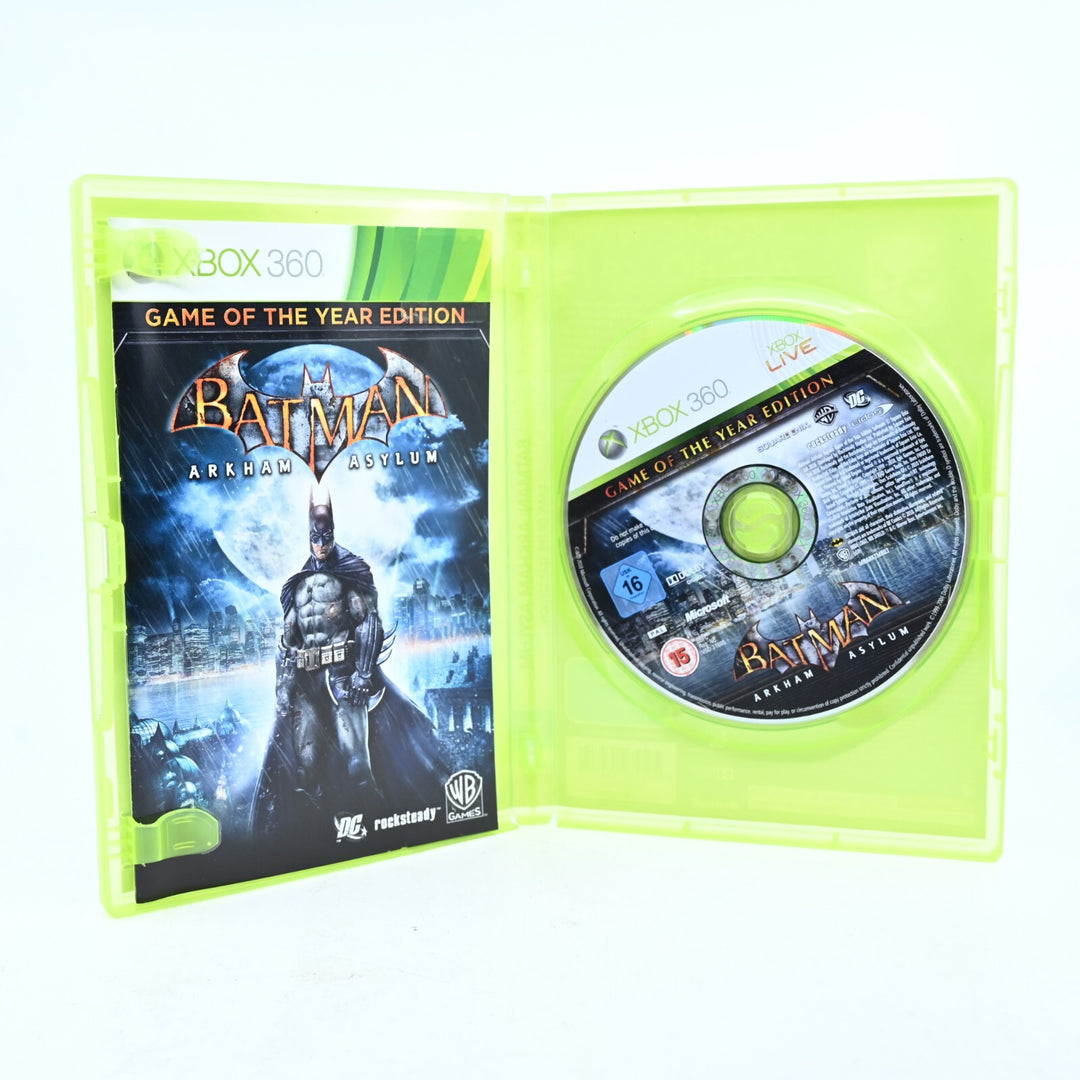 Batman: Arkham Asylum GOTY Edition - Xbox 360 Game + Manual - PAL - MINT DISC!