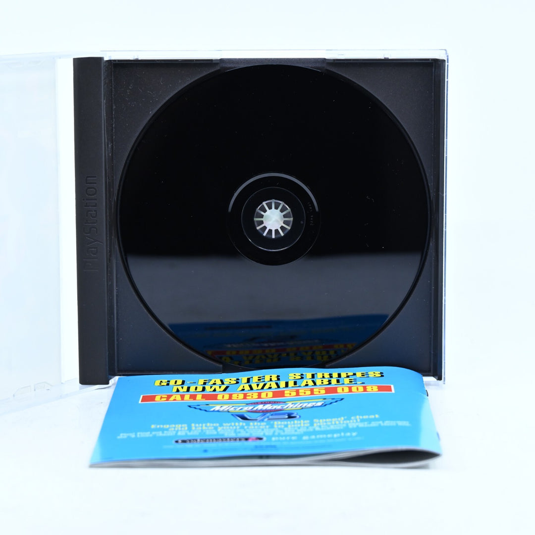 LIKE NEW! Micro Machines V3 - Sony Playstation 1 / PS1 Game + Manual - MINT DISC