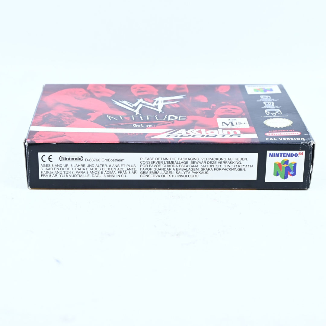 WWF Attitude - N64 / Nintendo 64 Boxed Game - PAL - FREE POST!
