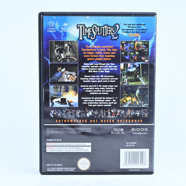 TimeSplitters 2 - Nintendo Gamecube Game + Manual - PAL - FREE POST!