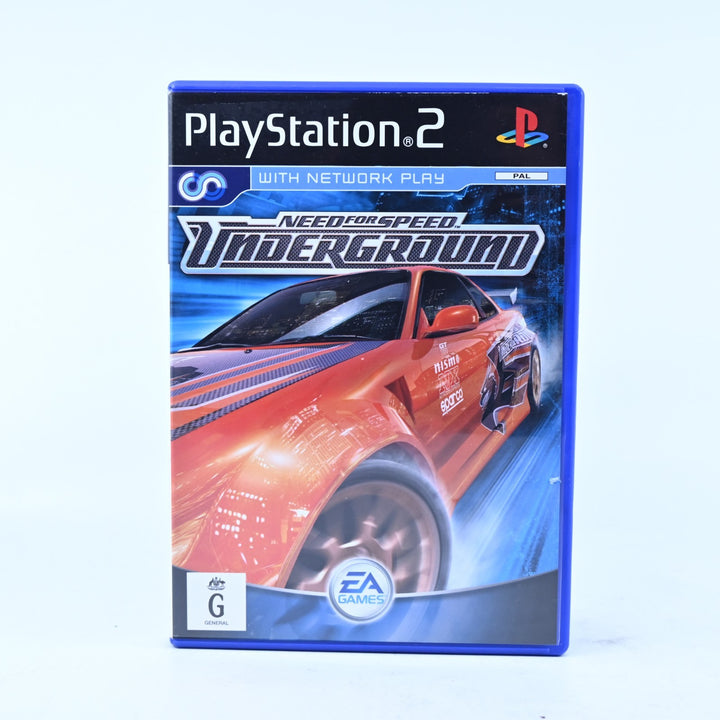 Need for Speed Underground - Sony Playstation 2 / PS2 Game + Manual - PAL