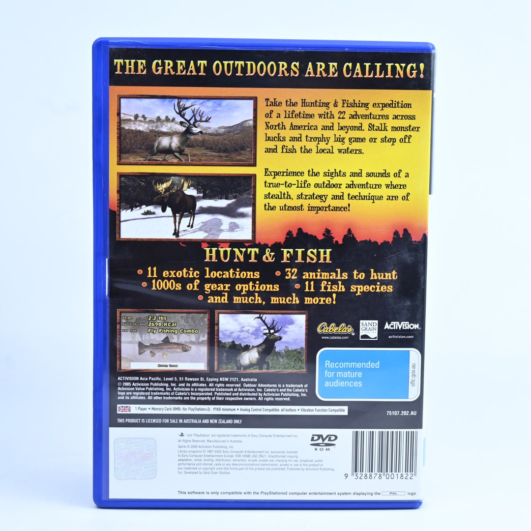 Cabela's Outdoor Adventures - Sony Playstation 2 / PS2 Game + Manual - PAL