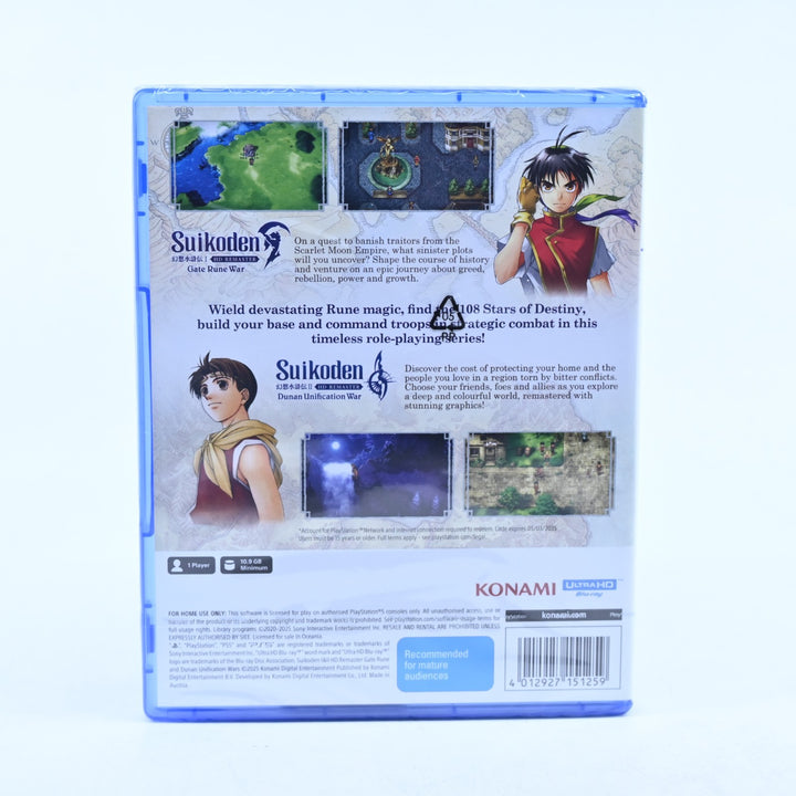 SEALED! Suikoden I&II HD Remaster Gate Rune & Dunan Unification Wars -  PS5 Game