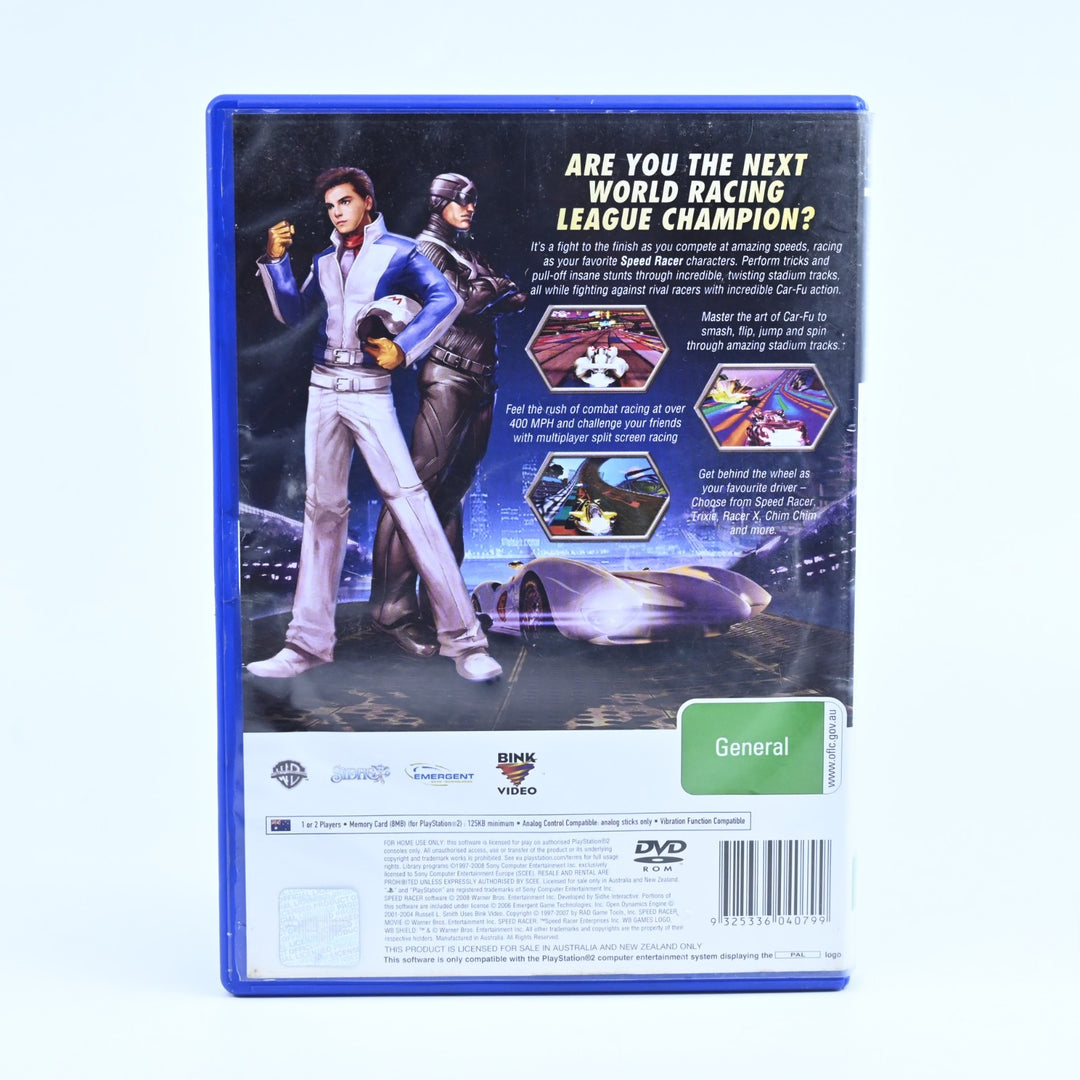 Speed Racer - Sony Playstation 2 / PS2 Game + Manual - PAL - MINT DISC!