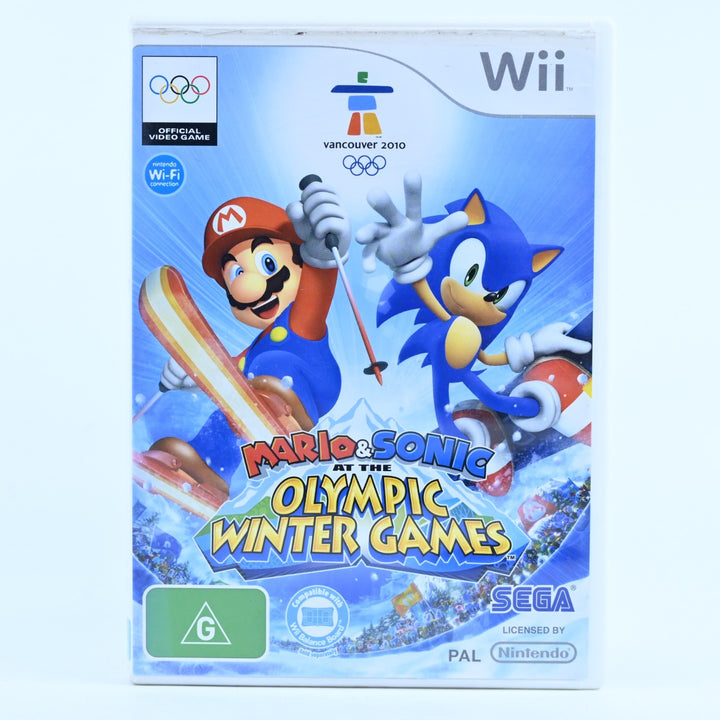 Mario & Sonic at the Olympic Winter Games - Nintendo Wii Game + Manual