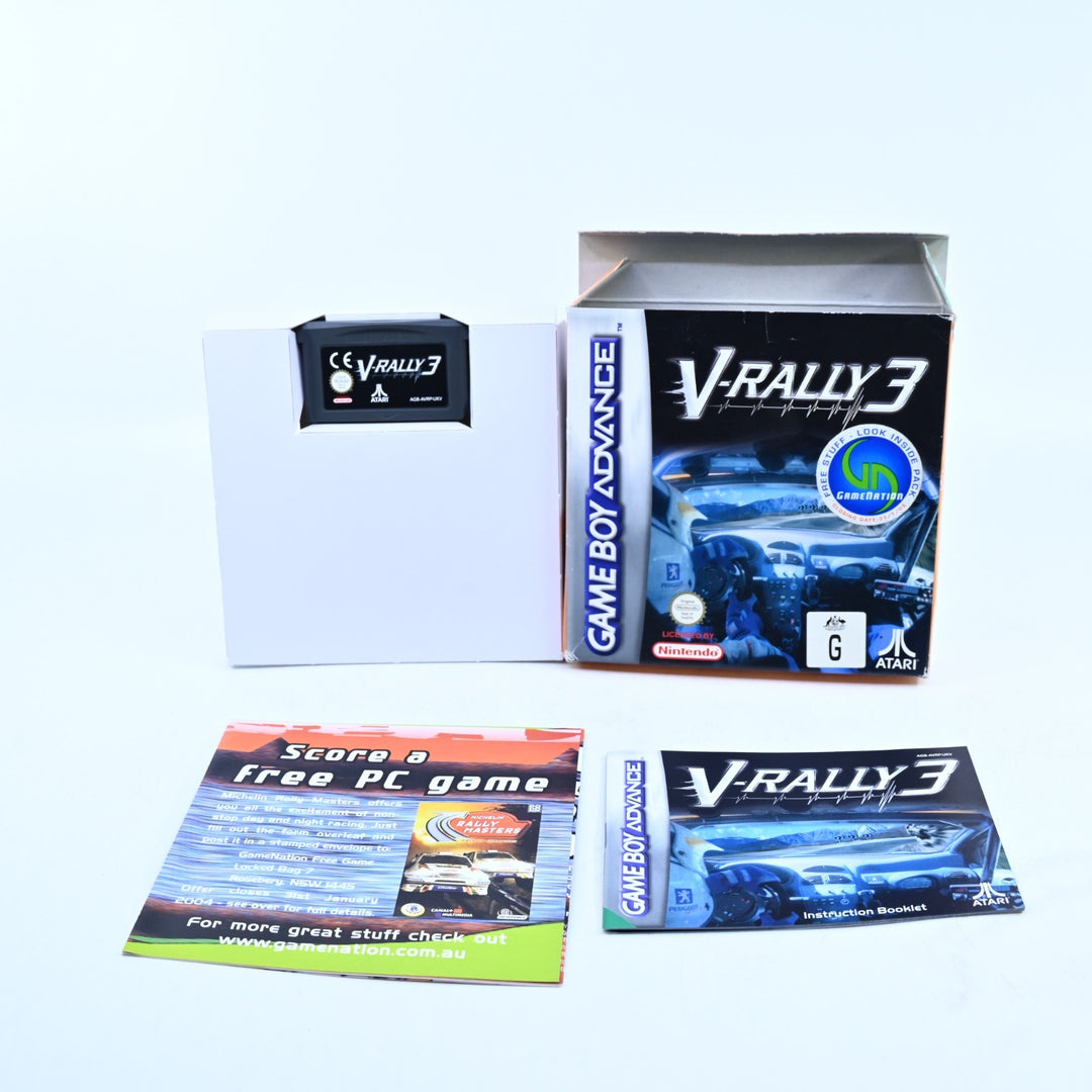 V-Rally 3 - Nintendo Gameboy Advance / GBA Boxed Game - PAL - FREE POST!