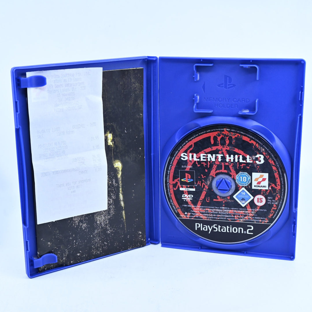 Silent Hill 3 - Sony Playstation 2 / PS2 Game + Manual - PAL - MINT DISC!