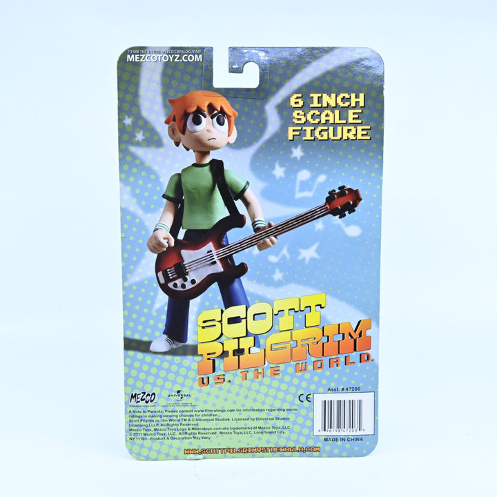 SEALED! Scott Pilgrim 6 Inch Scale Figure - With Guitar & Sword - Action Figure