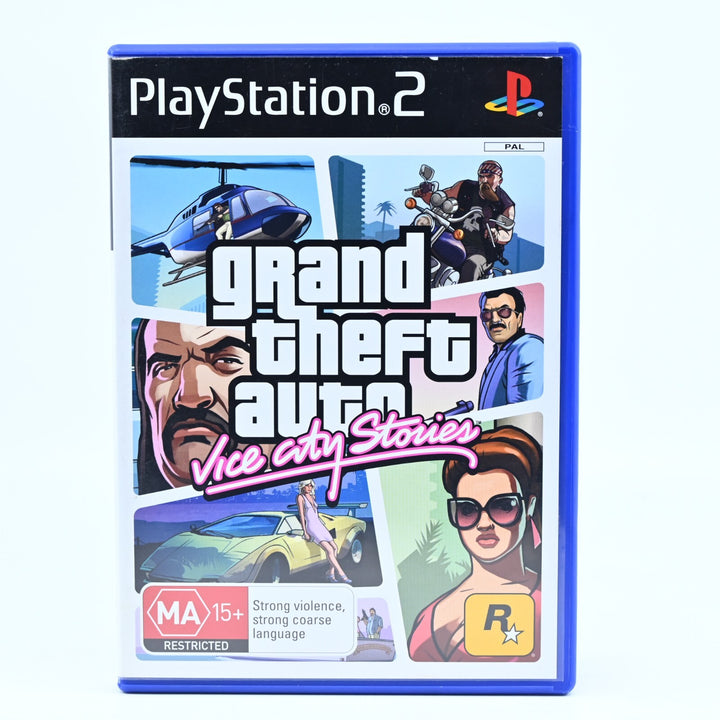 Grand Theft Auto: Vice City Stories - Sony Playstation 2 / PS2 Game + Map