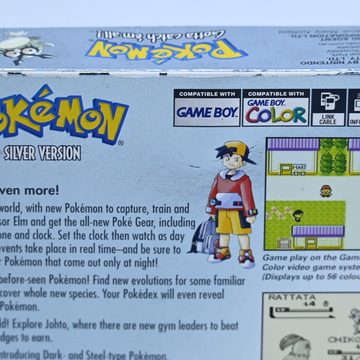 Pokemon Silver Version - Nintendo Gameboy Color Boxed Game - PAL - FREE POST!