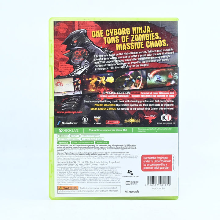 Ninja Gaiden Z: Yaiba - Special Edition - Xbox 360 Game + Manual - PAL - MINT!