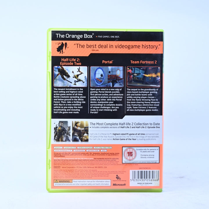The Orange Box - Xbox 360 Game + Manual - PAL - MINT DISC!