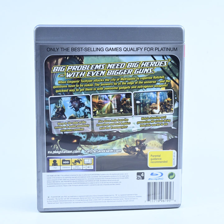 Ratchet & Clank: Tools of Destruction - Sony Playstation 3 / PS3 Game + Manual