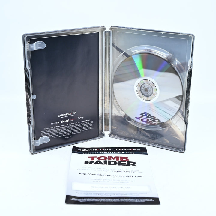 Tomb Raider Steelbook - Xbox 360 Game + Manual - PAL