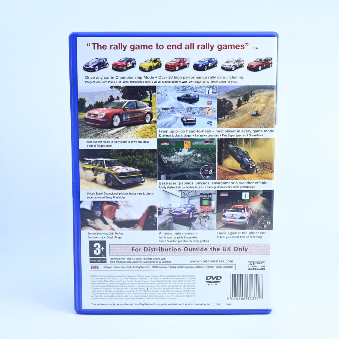 Colin McRae Rally 04 - Sony Playstation 2 / PS2 Game + Manual - PAL - MINT DISC!
