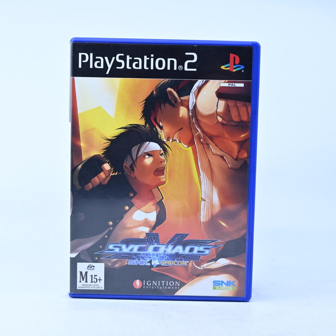 SNK Vs Capcom: SVC Chaos - Sony Playstation 2 / PS2 Game + Manual - PAL