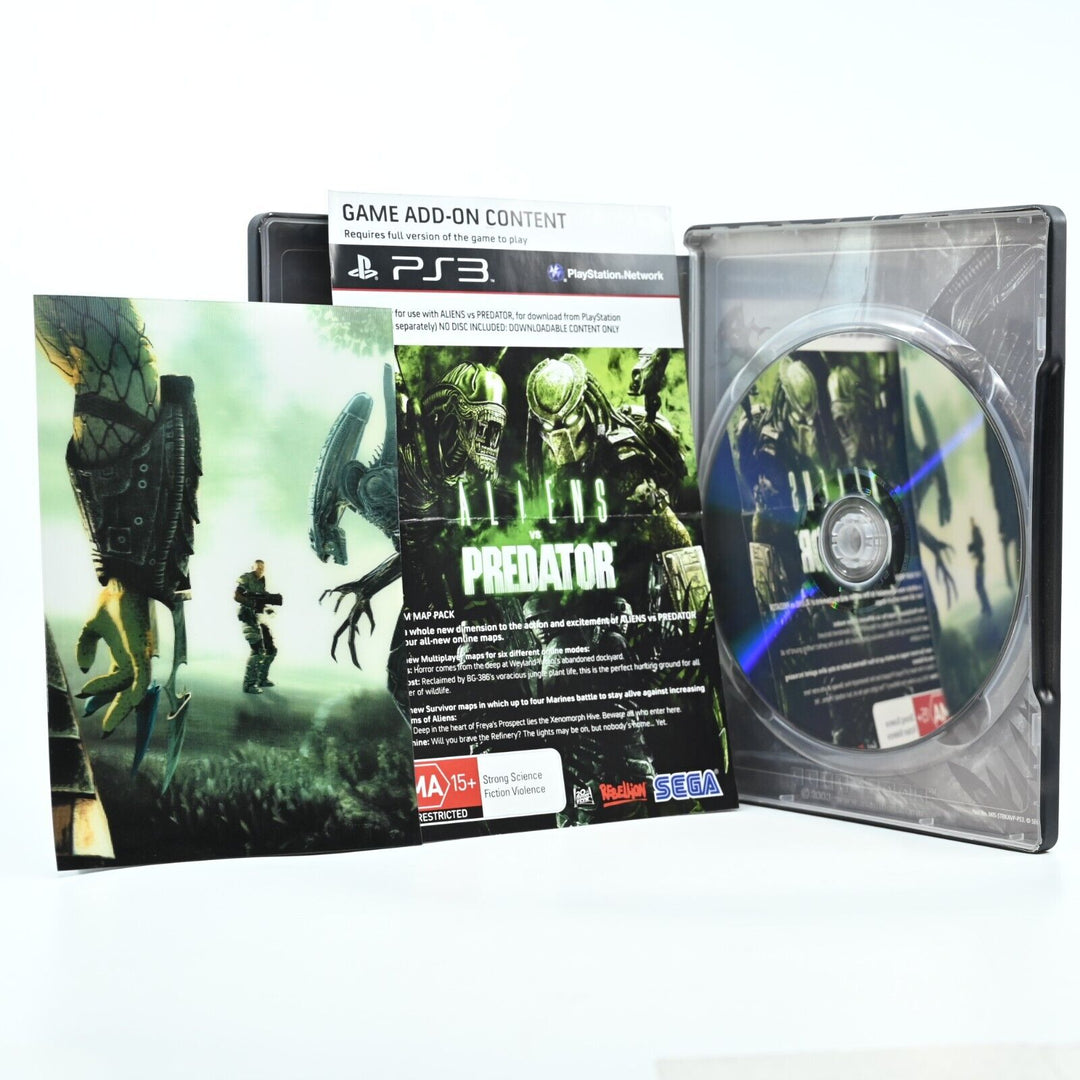 Aliens VS Predator Steelbook Edition - Sony Playstation 3 / PS3 Game - MINT DISC
