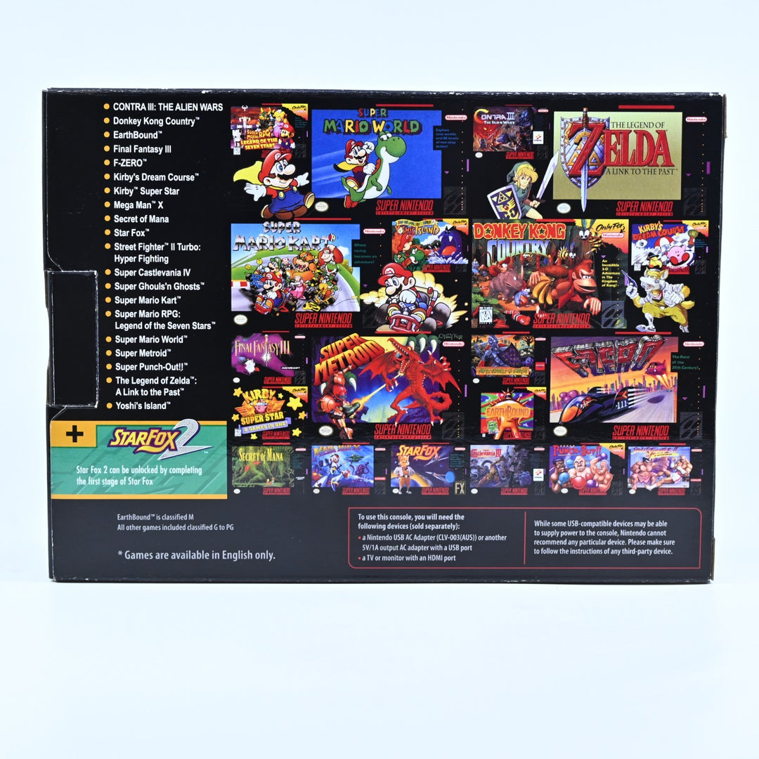 AS NEW! SNES Classic Mini - Super Nintendo / SNES Boxed Console - FREE POST!