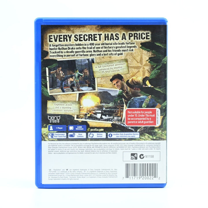 Uncharted: Golden Abyss - Sony PS Vita Game - FREE POST!