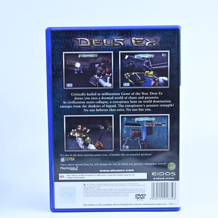 Deus Ex - Sony Playstation 2 / PS2 Game + Manual - PAL