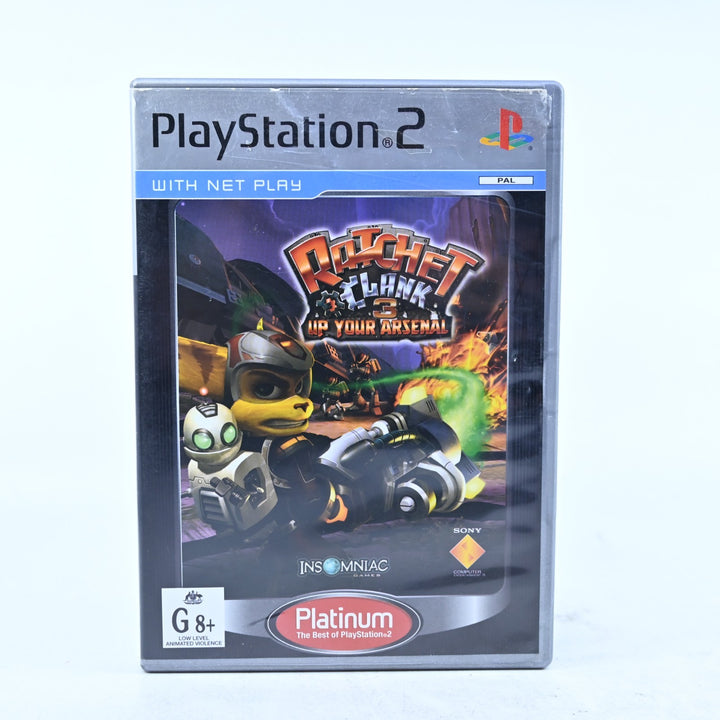 Ratchet & Clank 3: Up Your Arsenal - Sony Playstation 2 / PS2 Game + Manual