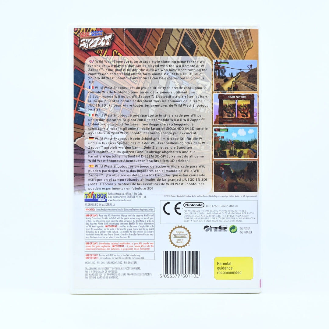 Wild West Shootout - Nintendo Wii Game + Manual - PAL - MINT DISC!
