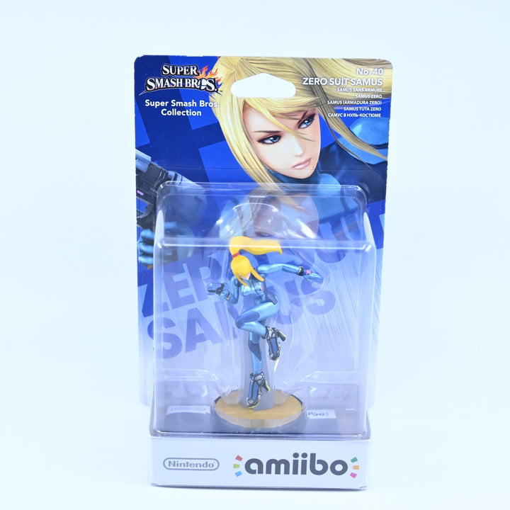 SEALED! Zero Suit Samus Amiibo No. 40 - Super Smash Bros. Collection - Toy