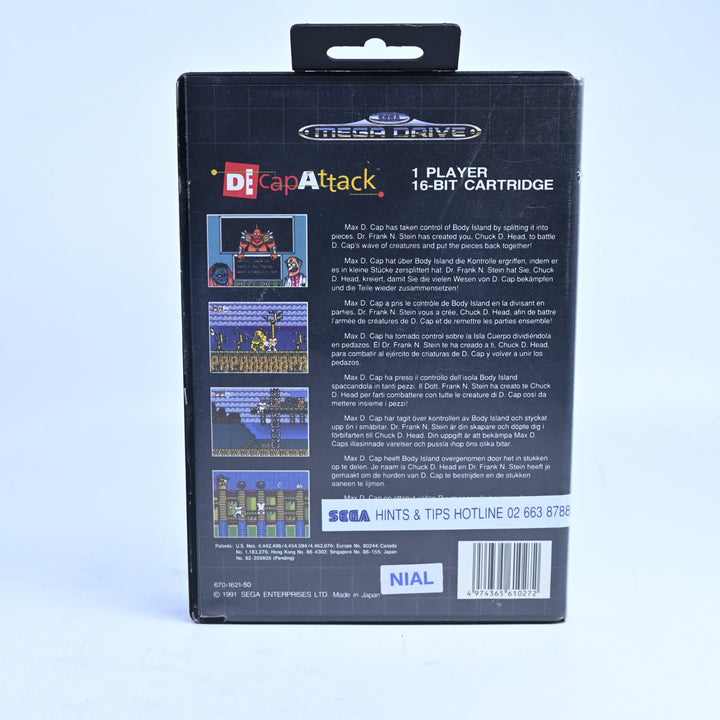 Decap Attack - Sega Mega Drive Game + Manual - PAL - FREE POST!