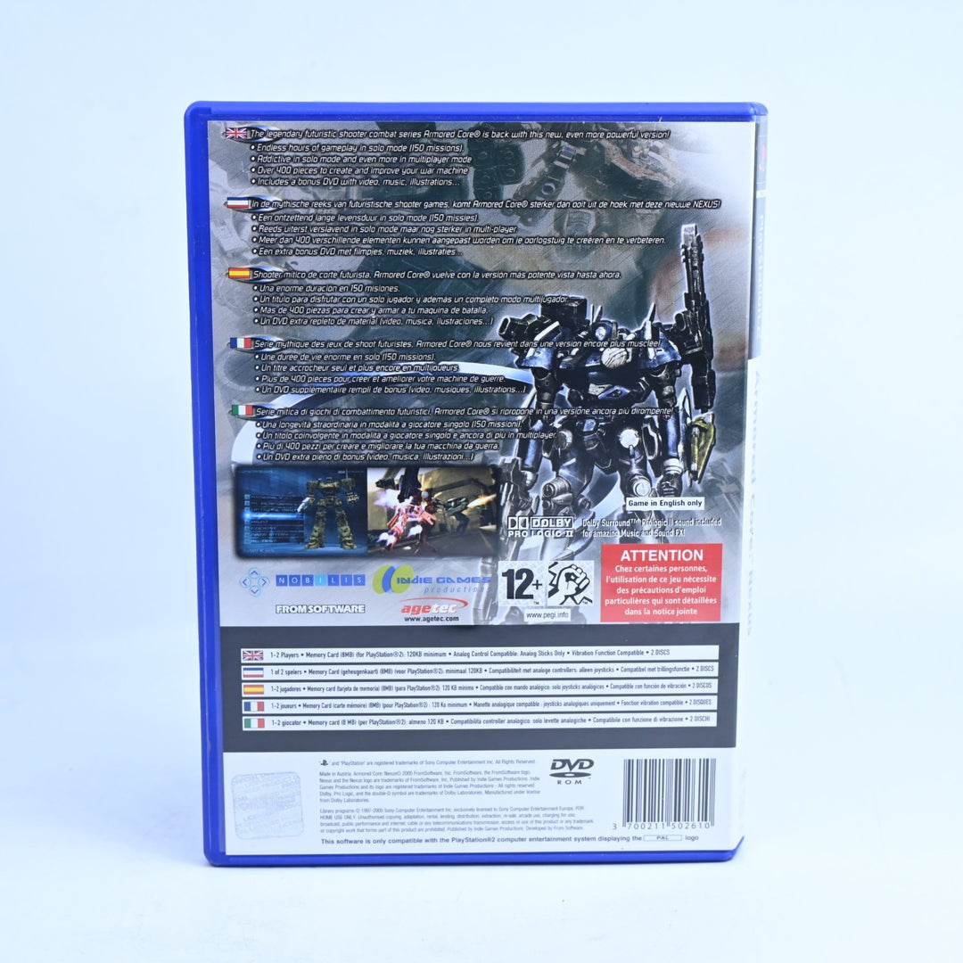 Armored Core: Nexus - Sony Playstation 2 / PS2 Game + Manual - PAL - MINT DISC!