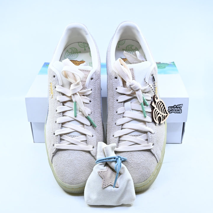 UNUSED! Animal Crossing: New Horizons - Puma Suede Whisper White Mens US7.5 Shoe