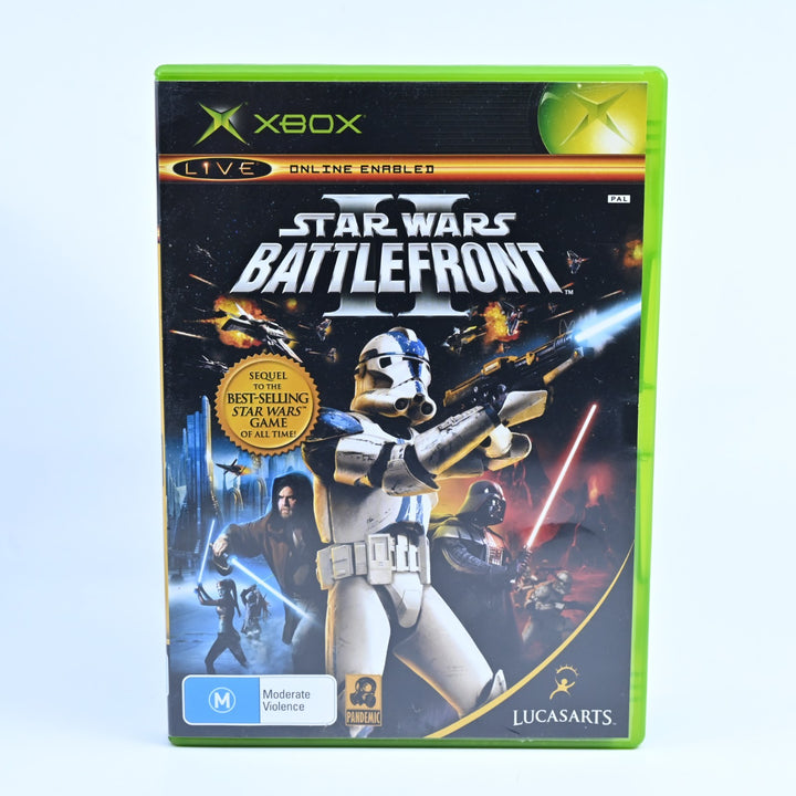 Star Wars: Battlefront II - Original Xbox Game + Manual - PAL - MINT DISC!