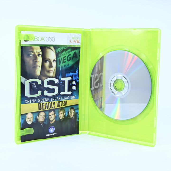 CSI: Crime Scene Investigation: Deadly Intent - Xbox 360 Game + Manual - PAL