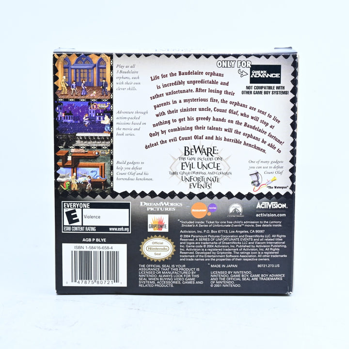 Lemony Snicket's A Series of Unfortunate Events - GBA Boxed Game - Region Free