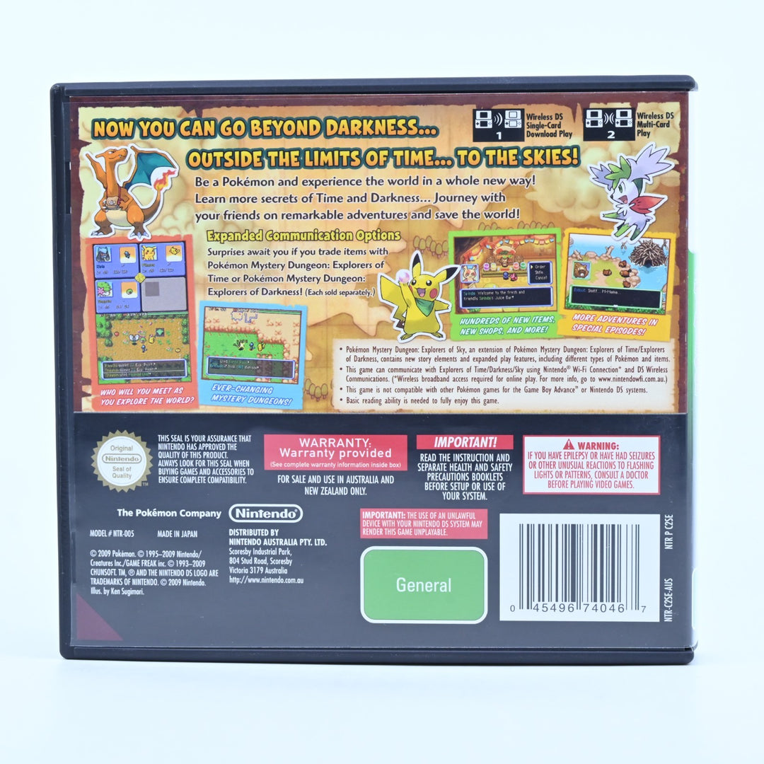 Pokemon Mystery Dungeon: Explorers of Sky - Nintendo DS Game - PAL + Manual