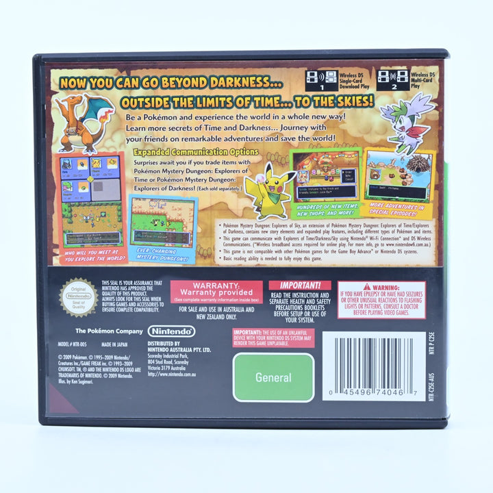 Pokemon Mystery Dungeon: Explorers of Sky - Nintendo DS Game - PAL + Manual