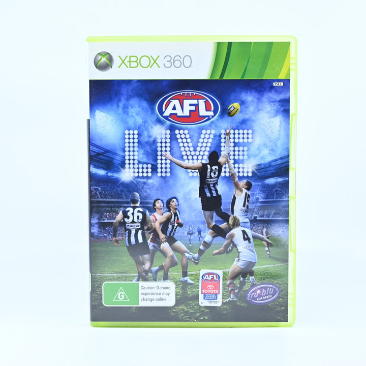 AFL Live - Xbox 360 Game + Manual - PAL - NEAR MINT DISC!