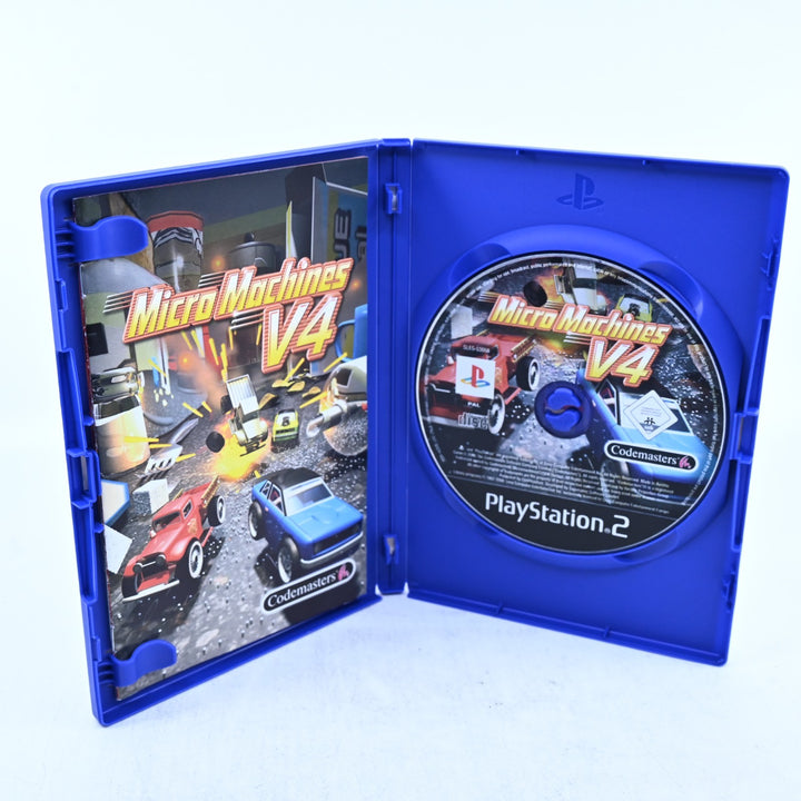 Micro Machines V4 - Sony Playstation 2 / PS2 Game + Manual - PAL - MINT DISC!