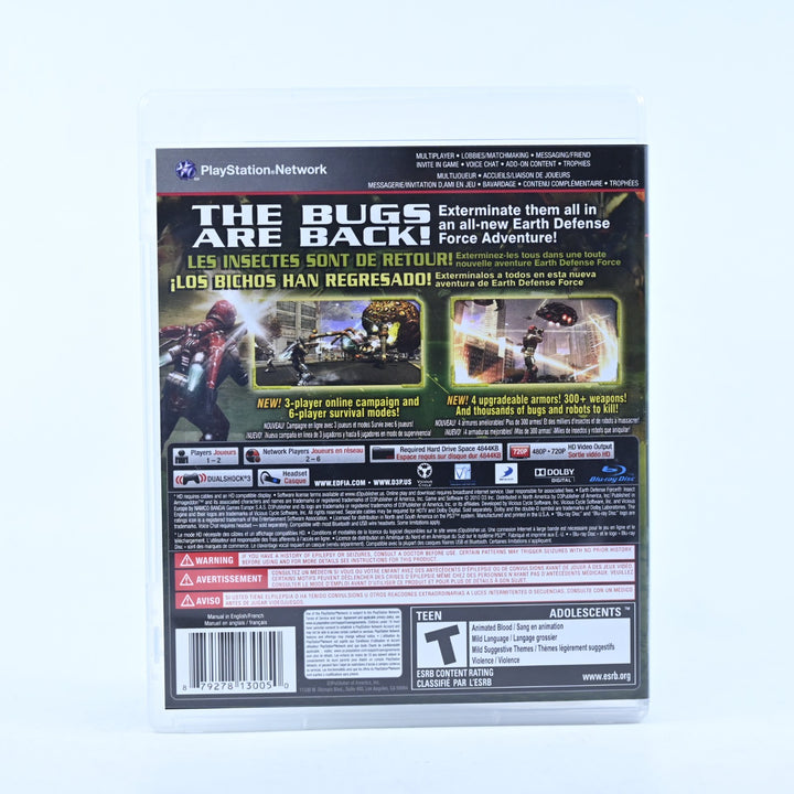 Earth Defense Force: Insect Armageddon - Sony Playstation 3 / PS3 Game + Manual