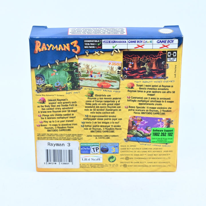 Rayman 3 - Nintendo Gameboy Advance / GBA Boxed Game - PAL - FREE POST!