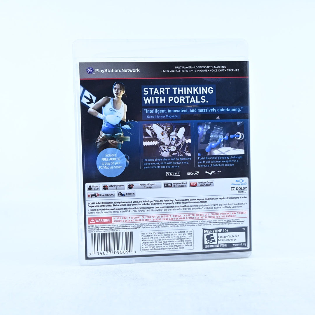 Portal 2 - Sony Playstation 3 / PS3 Game + Manual - MINT DISC!